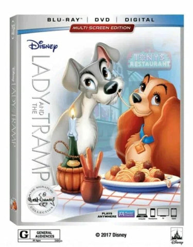 Lady and the Tramp (Disney / Animated) (Blu-ray + DVD) NEW