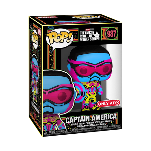 POP! Marvel Studios #987: The Falcon and the Winter Soldier - Captain America (Target Exclusive) (Funko POP!) Figure and Box w/ Protector