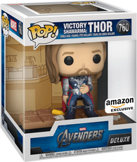 POP! Deluxe / Marvel #760: Avengers - Victory Shawarma - Thor (Amazon Exclusive) (Funko POP!) Figure and Box (Box Damage)