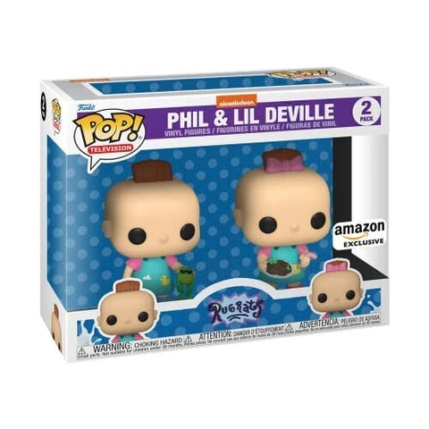 POP! Television 2 Pack: Rugrats - Phil & Lil Deville (Nickelodeon) (Amazon Exclusive) (Funko POP!) Figure and Box