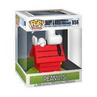 POP! Animation #856: Peanuts - Snoopy & Woodstock with Doghouse (Funko) Figure and Box w/ Protector