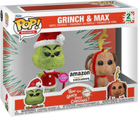 POP! Books - 2 Pack: Dr. Seuss How The Grinch Stole Christmas - Grinch & Max (Flocked) (Amazon Exclusive) (Funko POP!) Figure and Box