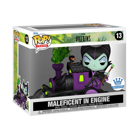 POP! Trains #13: Disney Villains - Maleficent in Engine (Funko.com Exclusive) (Funko POP!) Figure and Box
