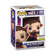 POP! Marvel Studios #874:  What If…? Doctor Strange Supreme (Glows in the Dark) (Amazon Exclusive) (Funko POP!) Figure and Box w/ Protector