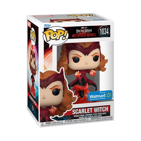 POP! Marvel Studios #1034: Doctor Strange in the Multiverse of Madness - Scarlet Witch (Wal-Mart Exclusive) (Funko POP!) Figure and Box w/ Protector