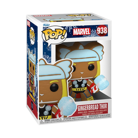 POP! Marvel #938: Gingerbread Thor (Funko POP!) Figure and Box w/ Protector