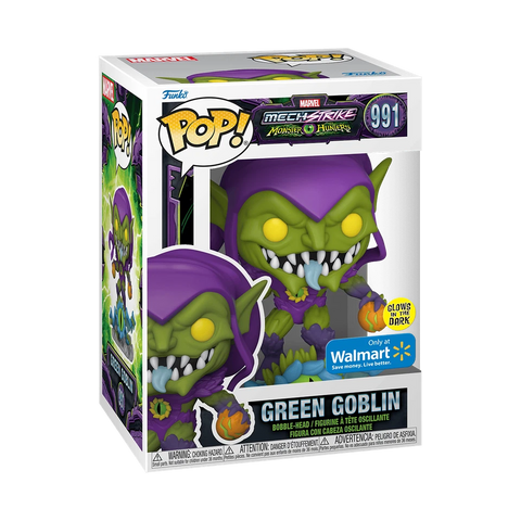 POP! Marvel #991: MechStrike Monster Hunters - Green Goblin (Glow in the Dark) (Wal-Mart Exclusive) (Funko POP!) Figure and Box w/ Protector