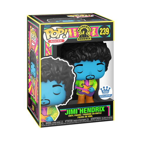 POP! Rocks #1239: Authentic Hendrix - Jimi Hendrix (Funko.com Exclusive) (Funko POP!) Figure and Box w/ Protector