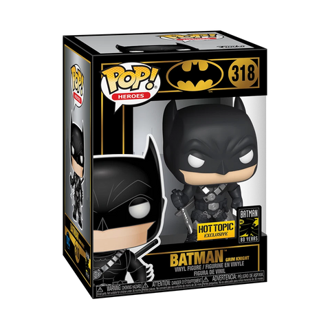 POP! Heroes #318: DC Super Heroes [Batman 80 Years] Batman Grim Knight (Hot Topic Exclusive) (Funko POP!) Figure and Box w/ Protector