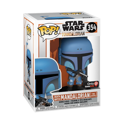 POP! Star Wars #354: Death Watch Mandalorian [Two Stripes] (GameStop Exclusive) (Funko POP!) Figure and Box w/ Protector
