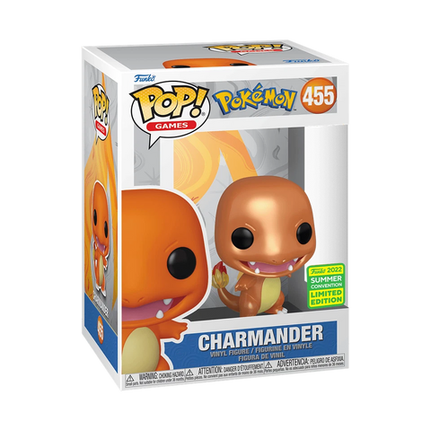 POP! Games #455: Pokemon - Charmander (2022 Summer Convention Limited Edition) (Funko POP!) Figure and Box w/ Protector