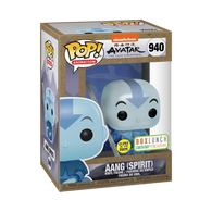 POP! Animation #940: Avatar The Last Airbender - Aang (Spirit) (Glows in the Dark) (Nickelodeon) (Box Lunch Earth Day Exclusive) (Funko POP!) Figure and Box w/ Protector