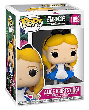 POP! Disney #1058: Alive in Wonderland - Alice (Curtsying) (Funko POP!) Figure and Box w/ Protector