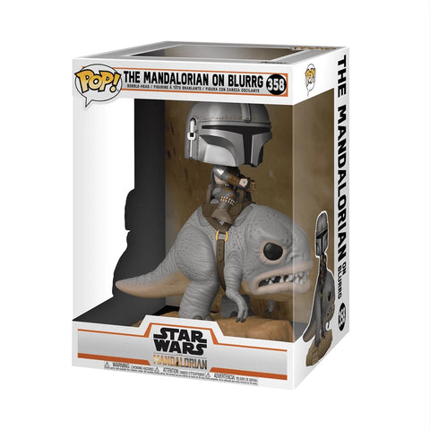 POP! Star Wars #358: The Mandalorian on Blurrg (Funko POP!) Figure and Box
