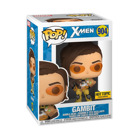 POP! Marvel #904: X-Men - Gambit (Hot Topic Exclusive) (Funko POP!) Figure and Box w/ Protector
