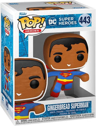 POP! Heroes #443: DC Super Heroes - Gingerbread Superman (Funko POP!) Figure and Box w/ Protector