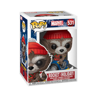 POP! Marvel #531: Rocket (Holiday) (Funko POP!) Figure and Box w/ Protector