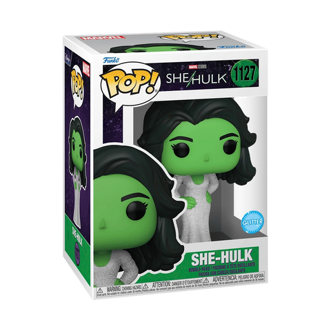 POP! Marvel Studios #1127: She Hulk (Glitter) (Funko POP!) Figure and Box w/ Protector