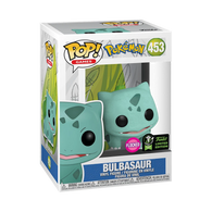 POP! Games #453: Pokemon - Bulbasaur (Flocked) (2020 Spring Convention Limited Edition Exclusive) (Funko POP!) Figure and Box w/ Protector