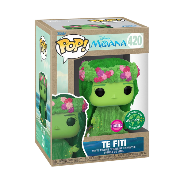 POP! Disney #420: Moana - Te Fiti [Flocked] (Earth Day 2022 Wal-Mart Exclusive) (Funko POP!) Figure and Box w/ Protector