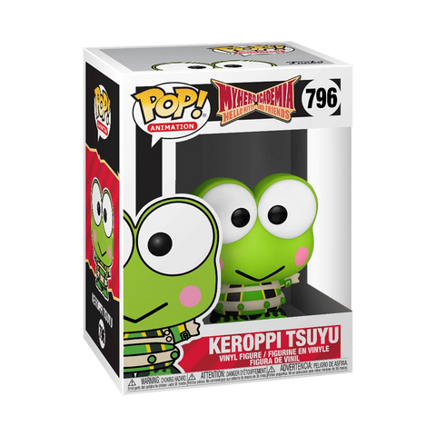 POP! Animation #796: My Hero Academia / Hello Kitty and Friends - Keroppi Tsuyu (Funko POP!) Figure and Box w/ Protector