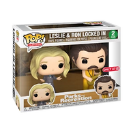 POP! Television 2 Pack: Parks and Recreation - Leslie & Ron Locked In (Target Exclusive) (Funko POP!) Figure and Box