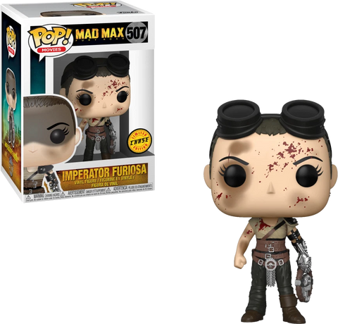 POP! Movies #507: Mad Max Fury Road - Imperator Furiosa (Limited Edition Chase) (Funko POP!) Figure and Box w/ Protector (Box Damage)