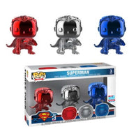 POP! Heroes 3 Pack: Superman [80 Years] (October 4-7, 2008) (New York Comic Con Exclusive Limited Edition) (Funko POP!) Figure and Box (Box Damage)