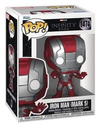 POP! Marvel Studios #1474: The Infinity Saga - Iron Man (Mark 5) (Funko POP!) Figure and Box w/ Protector