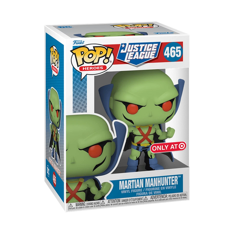 POP! Heroes #465: Justice League - Martian Manhunter (Target Exclusive) (Funko POP!) Figure and Box w/ Protector