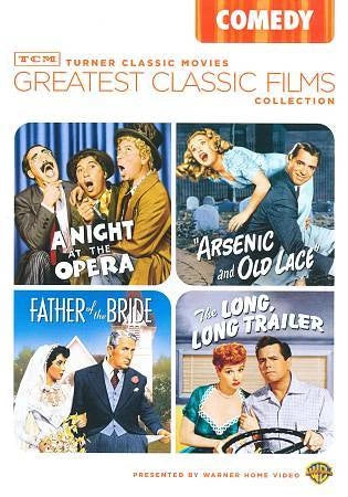 TCM Greatest Classic Films Collection: Comedy (Arsenic and Old Lace / A Night at the Opera / The Long Long Trailer / Father of the Bride 1950) (DVD) Pre-Owned