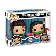 POP! Animation 2 Pack: Demon Slayer - Tanjiro & Nezuko [Target Exclusive] (Funko POP!) Figure and Box