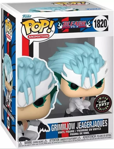 POP! Animation #1820: Bleach - Grimmjow Jeagerjaques [Limited Edition Glow Chase] (Funko POP!) Figure and Box w/ Protector