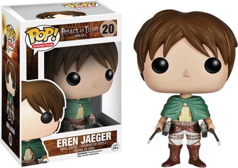 POP! Animation #20: Attack on Titan - Eren Jager (Funko POP!) Figure and Box w/ Protector