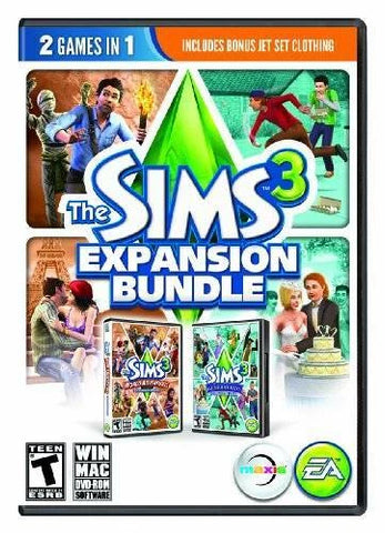 The Sims 3: Expansion Bundle [World Adventures / Generations] (PC Game) Pre-Owned: 2 Discs, Manual, and Case