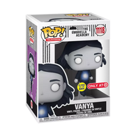 POP! Television #1118: The Umbrella Academy - Vanya (Target Exclusive) (Glows in the Dark) (Funko POP!) Figure and Box w/ Protector