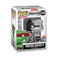 POP! Comics #34: Eastman and Laird's Teenage Mutant Ninja Turtles Michelangelo (B+W Limited Edition Chase) (PX Previews Exclusive) (Funko POP!) Figure and Box w/ Protector
