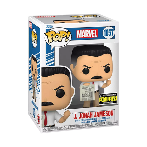 POP! Marvel #1057: J. Jonah Jameson (Entertainment Earth Exclusive Limited Edition) (Funko POP!) Figure and Box w/ Protector