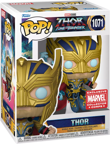 POP! Marvel Studios #1071: Thor Love and Thunder - Thor (Collector Corps Exclusive) (Funko POP!) Figure and Box w/ Protector