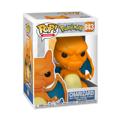POP! Games #843: Pokemon - Charizard (Funko POP!) Figure Loose in Box w/ Protector (Missing Plastic Insert)