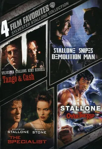 4 Film Favorites: Sylvester Stallone Collection (Demolition Man, Over The Top, The Specialist, Tango & Cash) (DVD) Pre-Owned