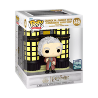 POP! Deluxe #146: Wizarding World - Harry Potter Garrick Ollivander with Wand Shop (Funkon 2022 Limited Edition HQ 5 Year Anniversary) (Funko POP!) Figure and Box