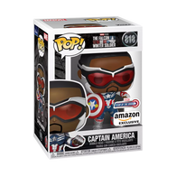 POP! Marvel Studios #818: The Falcon and the Winter Soldier - Captain America (Amazon Exclusive) (Year of The Shield) (Funko POP!) Figure and Box w/ Protector