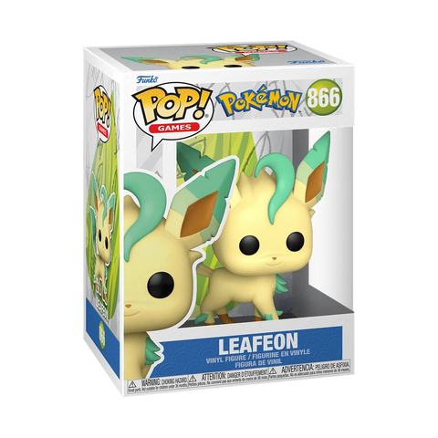 POP! Games #866: Pokemon - Leafeon (Funko POP!) Figure Loose in Box w/ Protector (Missing Plastic Insert)