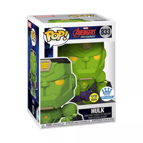 POP! Marvel #833: Avengers Mech Strike - Hulk (Glows in the Dark) (Funko.com Exclusive) (Funko POP!) Figure and Box w/ Protector