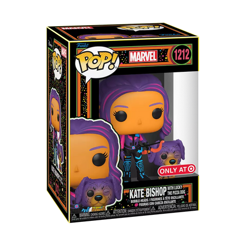 POP! Marvel #1212: Kate Bishop with Lucky The Pizza Dog (Target Exclusive) (Funko POP!) Figure and Box w/ Protector