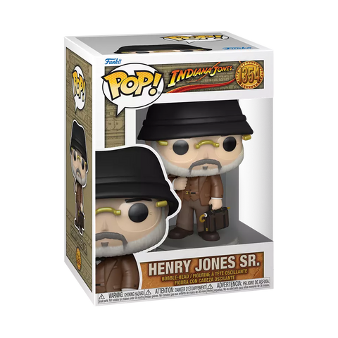 POP! Disney #1354: Indiana Jones - Henry Jones Sr. (Funko POP!) Figure and Box w/ Protector