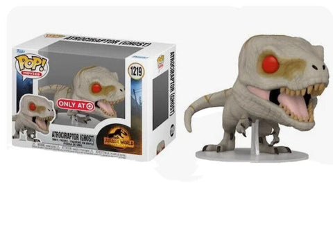 POP! Movies #1219: Jurassic Park Dominion: Atrociraptor (Ghost) (Target Exclusive) (Funko POP!) Figure and Box w/ Protector