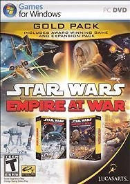 Star Wars: Empire at War - Gold Pack (PC Game) Pre-Owned: Disc, Hint Book, Quick Start Guide, and Case