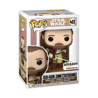 POP! Star Wars #422: Qui-Gon Jinn [Tatooine] (Amazon Exclusive) (Funko POP!) Figure and Box w/ Protector